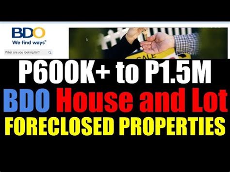 bdo foreclosed house and lot|Home Finder – Available Houses .